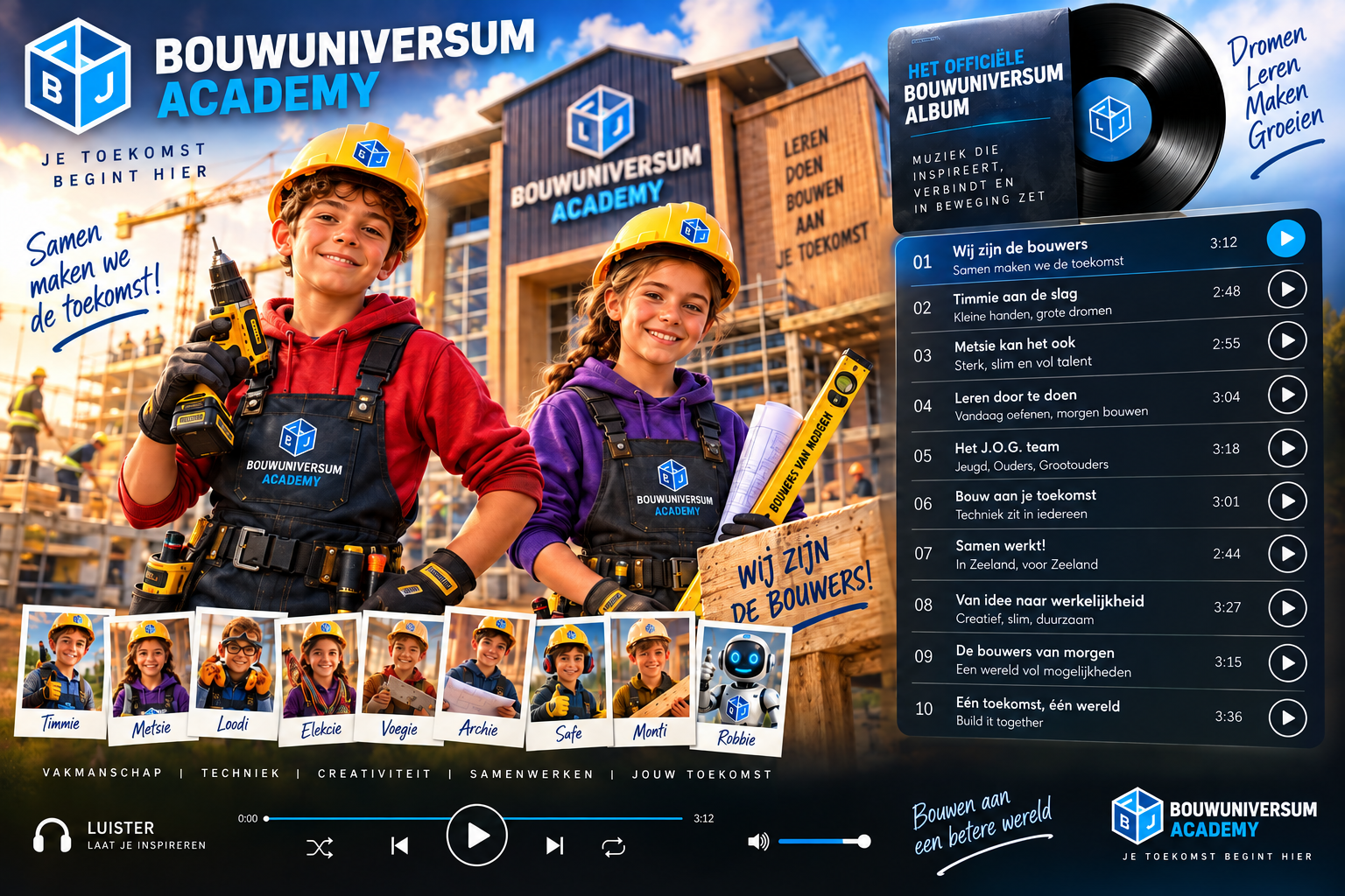 Bouwuniversum Academy albumhoes